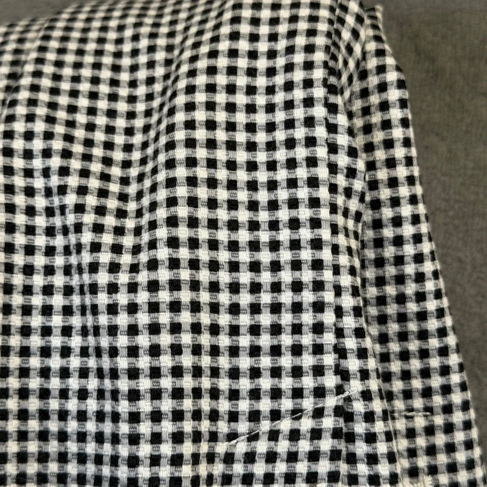 Rafaella Weekend Blazer Womens Small Black Gingham Single Button Stretch - Picture 5 of 11